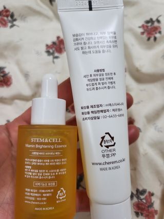 체르엠 비타민 브라이트닝 에센스 + 콜라겐앰플 세트 — 5점을 준 리뷰어가 2021년 12월 올린 사용 사진