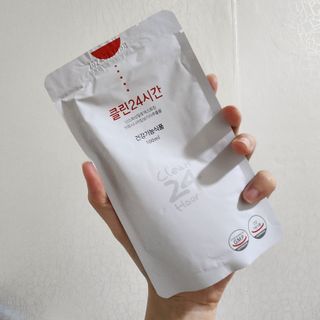 클린24시간 1BOX(5포) + 전용보틀(500ml) — 5점을 준 리뷰어가 2022년 8월 올린 사용 사진