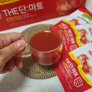제이제이바이오 더단마토 프리미엄주스 100ml 30팩입 - 무설탕 스테비아 토마토즙 — 5점을 준 리뷰어가 2021년 12월 올린 사용 사진