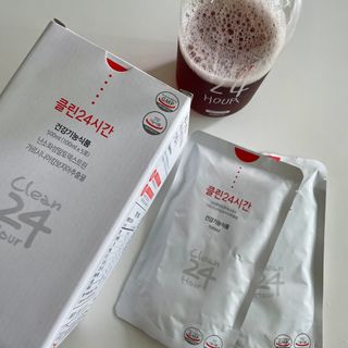 클린24시간 1BOX(5포) + 전용보틀(500ml) — 5점을 준 리뷰어가 2022년 9월 올린 사용 사진