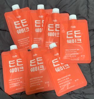 [덜다] 든든 식물성 단백질 쉐이크 40g X 7입 (곡물/딸기) — 5점을 준 리뷰어가 2023년 8월 올린 사용 사진
