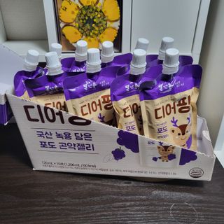 [몸엔용] 우리 아이 건강간식, 달콤한 녹용곤약젤리 디어팡 4종 — 5점을 준 리뷰어가 2022년 4월 올린 사용 사진