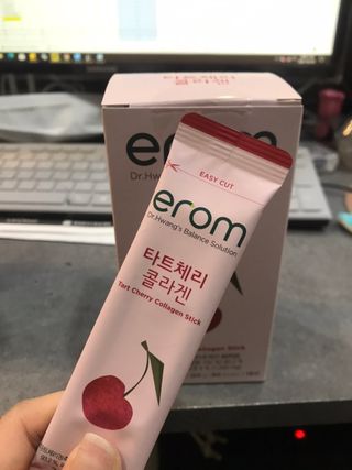 이롬 erom 타트체리 콜라겐 — 4.5점을 준 리뷰어가 2021년 3월 올린 사용 사진