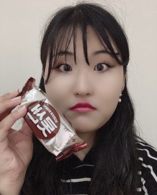 롯데제과 롯샌 카페크런치 — 5점을 준 리뷰어가 2021년 10월 올린 사용 사진
