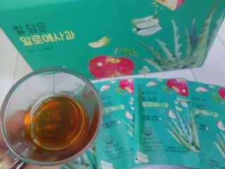 서울약사신협 잘 담은 알로애사과_70ml x 30포 — 5점을 준 리뷰어가 2021년 9월 올린 사용 사진