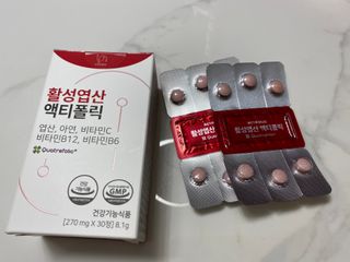 [리노브] 4세대 활성엽산 액티폴릭 270mg x 30정 — 5점을 준 리뷰어가 2022년 8월 올린 사용 사진