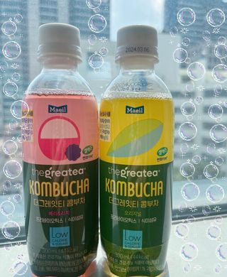 더그레잇티 콤부차 [매일유업] 더그레잇티 44kcal 콤부차 300ml *12개입 (오리지널 6개+베리리치 6개) — 5점을 준 리뷰어가 2023년 8월 올린 사용 사진