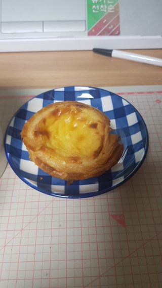 디앙뜨 포르투갈 에그타르트 오리지널 맛+패션후르츠+초콜릿타르트 맛 중 택1 — 5점을 준 리뷰어가 2021년 7월 올린 사용 사진