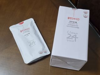 클린24시간 1BOX(5포) + 전용보틀(500ml) — 5점을 준 리뷰어가 2022년 7월 올린 사용 사진