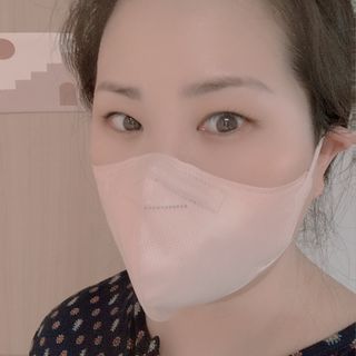 애니가드키즈 새부리형  소형L 5컬러 각 10매입 [크리미베이지, 코튼핑크, 블루레이크, 페일로즈, 민트그린] — 3.5점을 준 리뷰어가 2022년 2월 올린 사용 사진