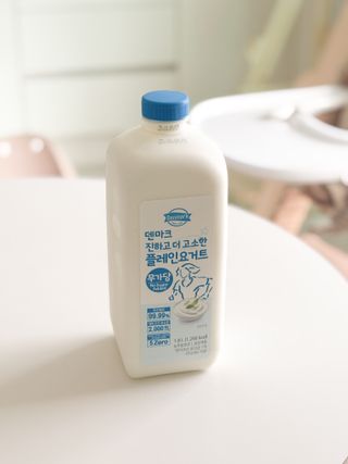 *구매평_[덴마크] 진하고 더 고소한 무가당 플레인 요거트 1.8L — 5점을 준 리뷰어가 2025년 10월 올린 사용 사진