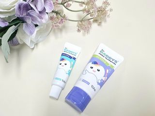 닥터데디스 안심불소 튼튼치약(청포도, 민트 중 택 1) 60g + 여행용 미니 치약 15g — 5점을 준 리뷰어가 2022년 7월 올린 사용 사진
