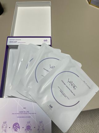 바르셀 저분자피쉬콜라겐 콜라겐마스크팩 안면마스크 수분팩  리포좀 하이드로겔 마스크젠 [5매] — 5점을 준 리뷰어가 2021년 11월 올린 사용 사진