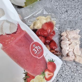 수플먼트 나는 마신닭!! 닭가슴살 주스키트, 먹기 힘들었던 닭가슴살 이제는 마시자 — 5점을 준 리뷰어가 2023년 1월 올린 사용 사진