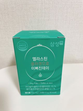 체인미 엘라스틴 콜라겐으로 이뻐진데이 500mg x 30정 — 4점을 준 리뷰어가 2021년 12월 올린 사용 사진