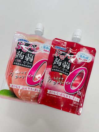 ORIHIRO 오리히로 곤약젤리 제로칼로리 130g 4종 4팩(맛별로 1팩씩) — 4.5점을 준 리뷰어가 2023년 1월 올린 사용 사진