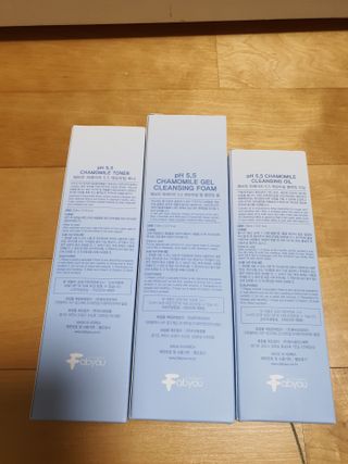 페브유 / FABYOU 페브유 pH5.5 캐모마일 젤 클렌징 폼 + 클렌징 오일 + 토너 3종 세트 — 5점을 준 리뷰어가 2021년 6월 올린 사용 사진