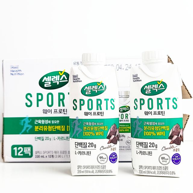 셀렉스 스포츠 드링크 초콜릿 _ 330ml x 12팩 리뷰 사진