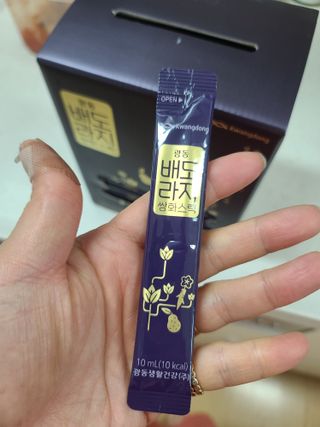 광동생활건강 나우 [광동] 배도라지 쌍화스틱 10mL x 100포 — 5점을 준 리뷰어가 2022년 12월 올린 사용 사진