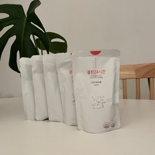 클린24시간 1BOX(5포) + 전용보틀(500ml) — 5점을 준 리뷰어가 2022년 8월 올린 사용 사진