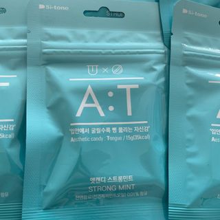 입 냄새 완화에 도움을 주는 에티켓 캔디 앳캔디 스트롱민트 — 5점을 준 리뷰어가 2021년 2월 올린 사용 사진