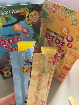 다나음 셀렌에 빠진 아연면역젤리 열대과일맛+사과맛 — 4점을 준 리뷰어가 2023년 8월 올린 사용 사진