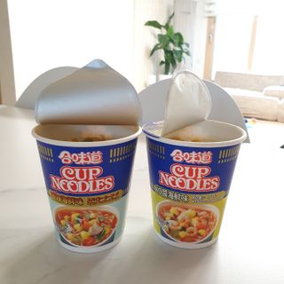 NISSIN 닛신 컵누들  4종 - 씨푸드오리지날, 씨푸드 스파이시, 씨푸드 커리, 씨푸드 XO소스 — 5점을 준 리뷰어가 2021년 11월 올린 사용 사진