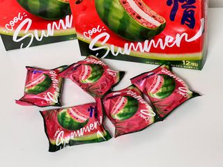 2022 오리온 여름한정판 초코파이 수박 / 포카칩 훌라망고맛 / 포카칩 라임모히또맛 — 3.5점을 준 리뷰어가 2022년 7월 올린 사용 사진