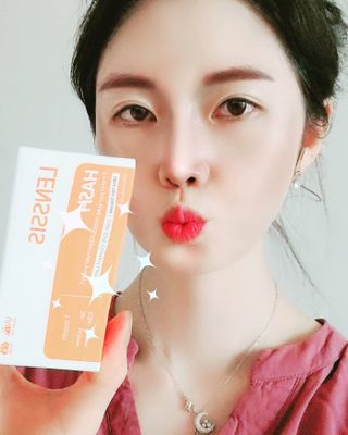 렌시스 LENSSIS [ 렌시스 ] 홍채 최적의 맑은 브라운 ＃해쉬브라운 1개월용 ｜ 2직경 중 택1 ｜ — 5점을 준 리뷰어가 2021년 6월 올린 사용 사진