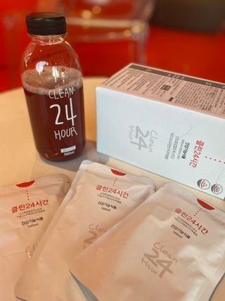 클린24시간 1BOX(5포) + 전용보틀(500ml) — 5점을 준 리뷰어가 2022년 9월 올린 사용 사진