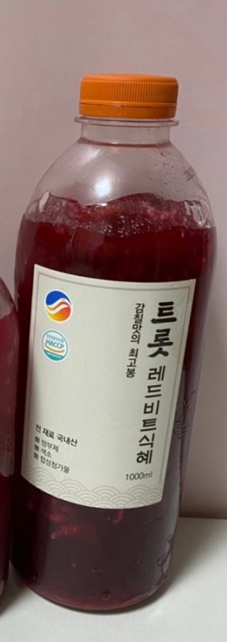 트롯전통식혜 트롯레드비트식혜 1리터 +500리터 — 5점을 준 리뷰어가 2021년 5월 올린 사용 사진
