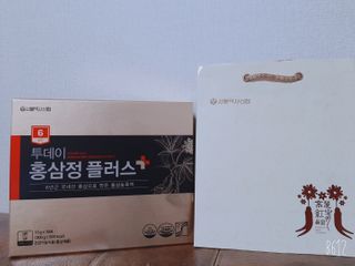 서울약사신협_투데이홍삼정플러스스틱_10g x 30포 — 5점을 준 리뷰어가 2021년 2월 올린 사용 사진