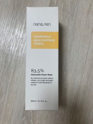나나스킨 캐모마일아쿠아수딩토너 — 5점을 준 리뷰어가 2021년 4월 올린 사용 사진