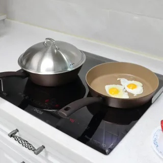 모멘토 마론 프라이팬 26cm 3종 (26cm팬/26cm웍팬/호환 스티머+돔뚜껑) — 5점을 준 리뷰어가 2022년 9월 올린 사용 사진