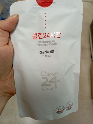 클린24시간 1BOX(5포) + 전용보틀(500ml) — 5점을 준 리뷰어가 2023년 6월 올린 사용 사진
