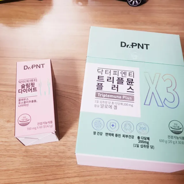 [Dr.PNT] 건강한 다이어트, 기능성 원료로 시작! 슬림핏 다이어트+트리플뮨 플러스[1개월분] 리뷰 사진
