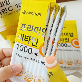 서울약사신협 프리미엄 비타민C 1,000mg_2.5g x 50포 — 4.5점을 준 리뷰어가 2021년 10월 올린 사용 사진