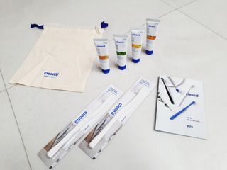 주식회사 클린디 [클린디] 파우치에 쏙 넣어 밖에서도 치아건강🦷 챙기기 [맞춤 칫솔 + 치약  + 파우치 구성] — 5점을 준 리뷰어가 2022년 1월 올린 사용 사진