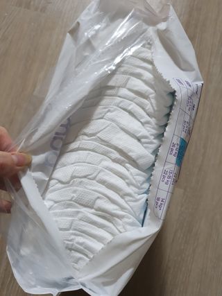오브맘 밤 프리미엄 아기 기저귀 팬티형 밴드형 — 5점을 준 리뷰어가 2021년 1월 올린 사용 사진