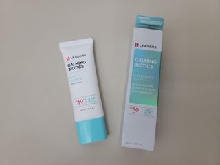 리더스코스메틱 리더스 카밍 바이오틱스 선 에센스 SPF 50+ PA++++ — 5점을 준 리뷰어가 2022년 8월 올린 사용 사진