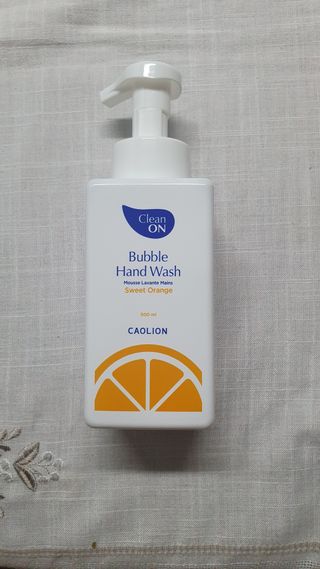 카오리온코스메틱스 클린온 버블 핸드 워시 500ml — 5점을 준 리뷰어가 2021년 8월 올린 사용 사진