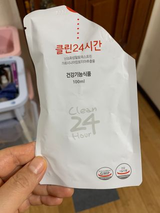 클린24시간 1BOX(5포) + 전용보틀(500ml) — 5점을 준 리뷰어가 2023년 5월 올린 사용 사진
