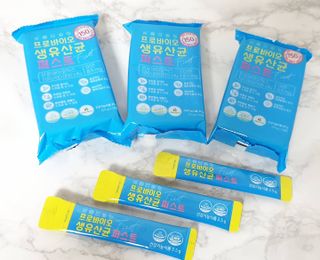 헬스업 핼스업 프로바이오 생유산균 퍼스트 — 5점을 준 리뷰어가 2021년 3월 올린 사용 사진