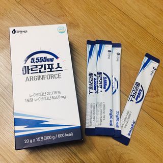 자연에온 아르긴포스 L-아르기닌 5555mg 스틱 15개입 1박스 — 5점을 준 리뷰어가 2021년 4월 올린 사용 사진