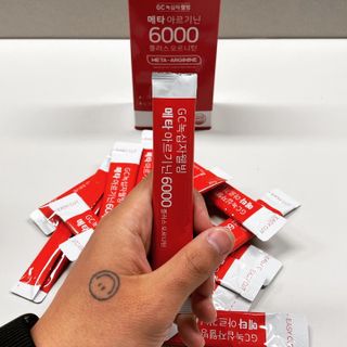 메타아르기닌 GC녹십자웰빙 메타 아르기닌 6000 플러스 오르니틴 — 5점을 준 리뷰어가 2022년 4월 올린 사용 사진