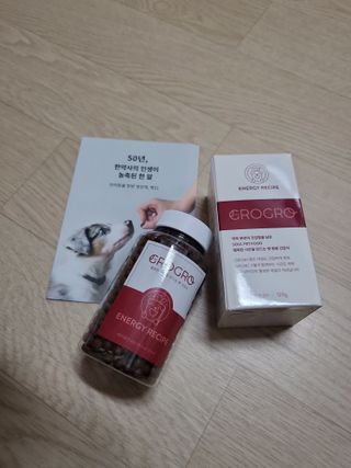 펫21 그로그로 5종 강아지 고양이 반려동물 한방 영양제 — 5점을 준 리뷰어가 2021년 11월 올린 사용 사진
