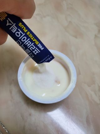 메이준뉴트리 더블액션 프리바이오틱스 플러스+ — 5점을 준 리뷰어가 2021년 3월 올린 사용 사진