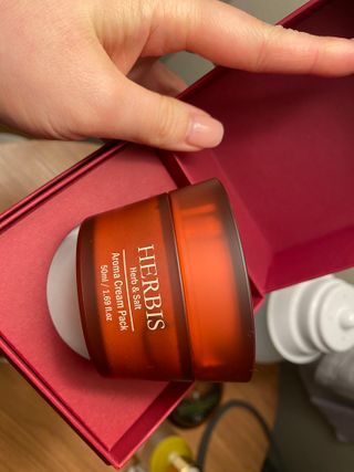약손명가코스메틱 헤르비스 아로마 크림팩 50ml — 5점을 준 리뷰어가 2021년 2월 올린 사용 사진