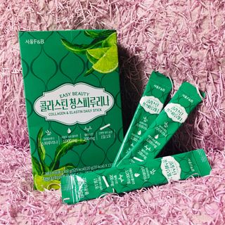 서울에프엔비 콜라스틴 3종 뷰티젤리스틱 45입 [ABC핏 15입 /  석류핏 15입 / 청스피루리나 15입] — 5점을 준 리뷰어가 2021년 9월 올린 사용 사진