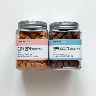 페페로니 진짜 오메가3 연어+소고기 180g+180g — 5점을 준 리뷰어가 2021년 7월 올린 사용 사진